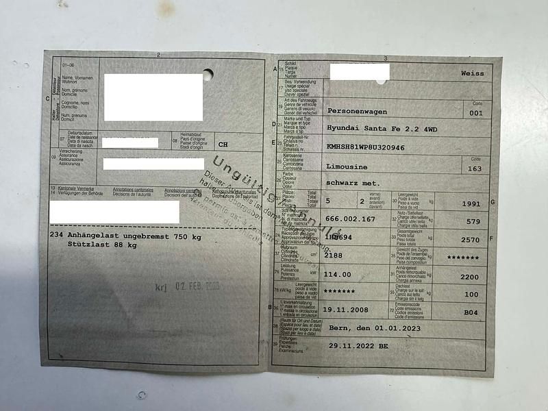 Gebraucht Hyundai Santa Fe Comfort 155 PS (114 kW) 2008 SUV