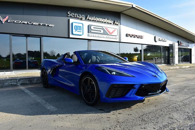 Neu Chevrolet Corvette Stingray 481 PS (353 kW) 2025 Blau Cabrio