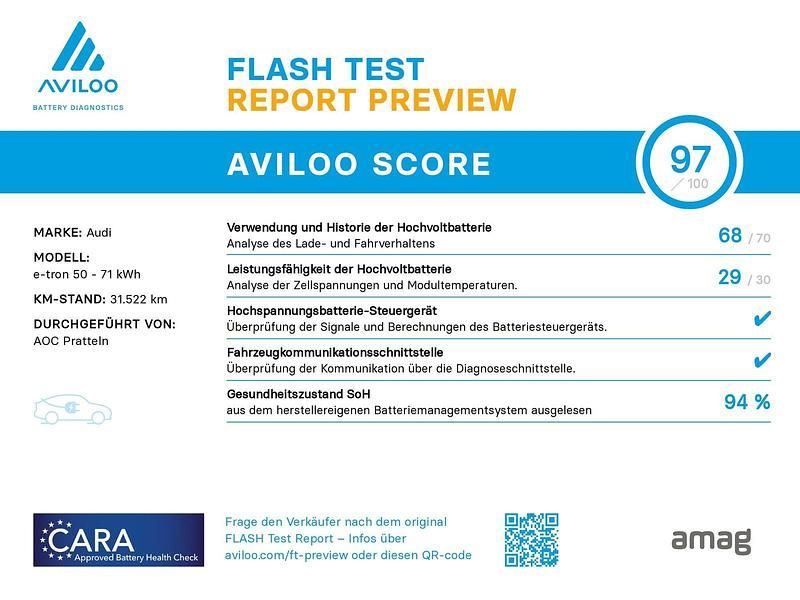 Gebraucht Audi e-tron Sportback Attraction 230 kW (313 PS) 2020 Galaxisblau metallic SUV