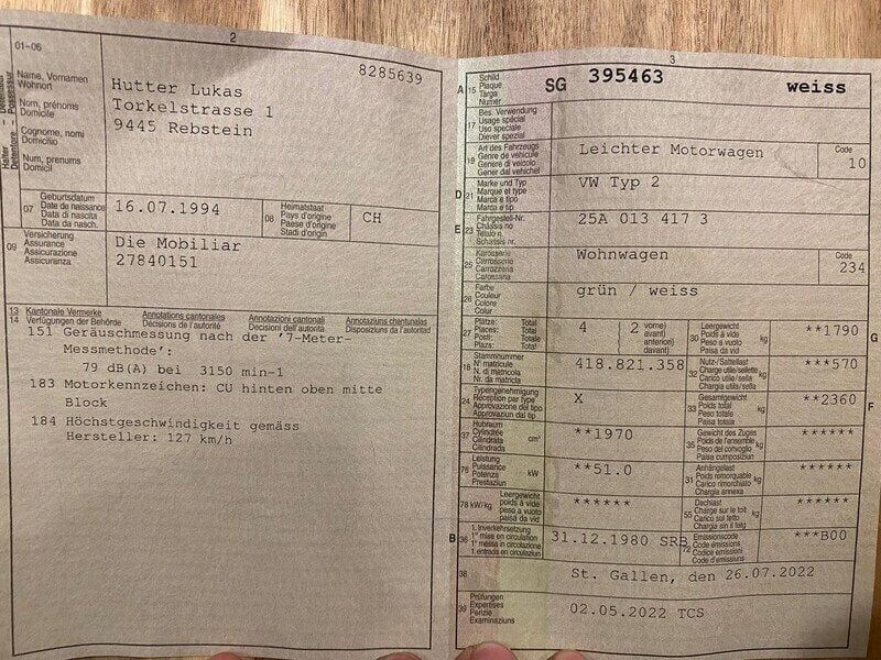 Gebraucht VW T3 69 PS (50 kW) 1980 Van