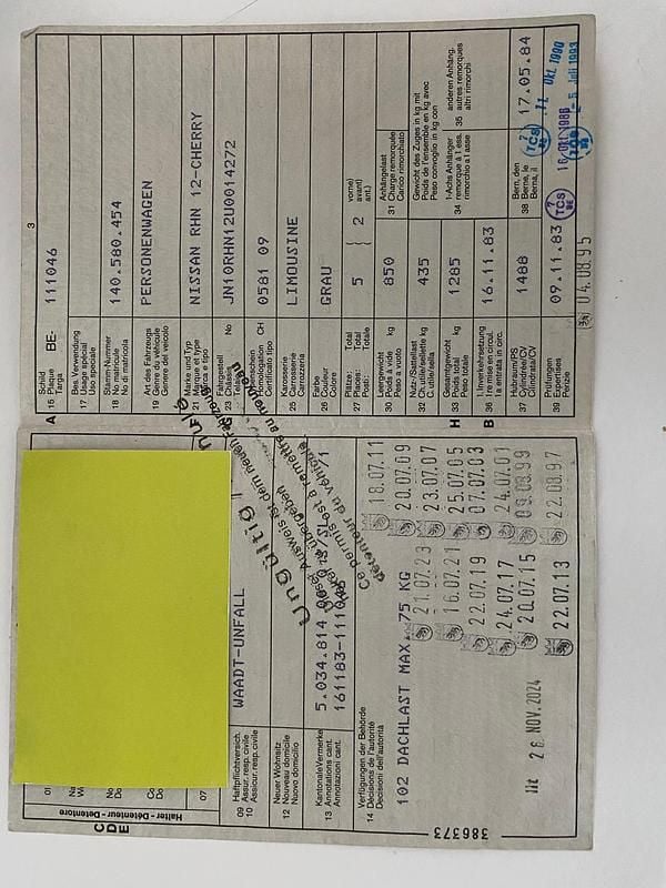 Gebraucht 1983 Nissan Cherry | CHF 6’900 - Bild 1/4