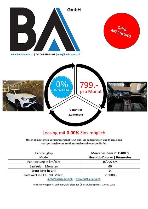 Gebraucht Mercedes GLE400 AMG line 330 PS (242 kW) 2019