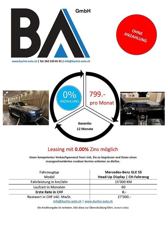 Gebraucht Mercedes GLE53 AMG AMG 435 PS (319 kW) 2020