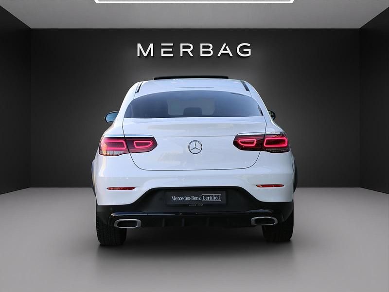 Gebraucht Mercedes GLC220 AMG line 194 PS (142 kW) 2021 Weiss Coupé