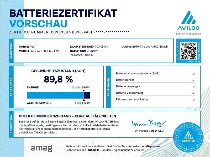 Gebraucht Audi A6 Sport 367 PS (269 kW) 2021 Daytonagrau perleffekt Kombi