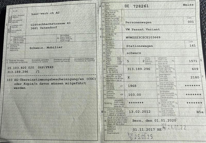 Gebraucht VW Passat Comfortline 140 PS (102 kW) 2012 Kombi