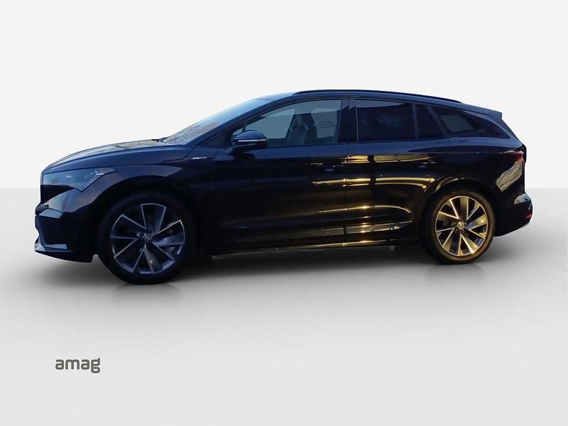Gebraucht Skoda Enyaq iV SportLine 132 kW (180 PS) 2021 Magic schwarz, perleffekt SUV