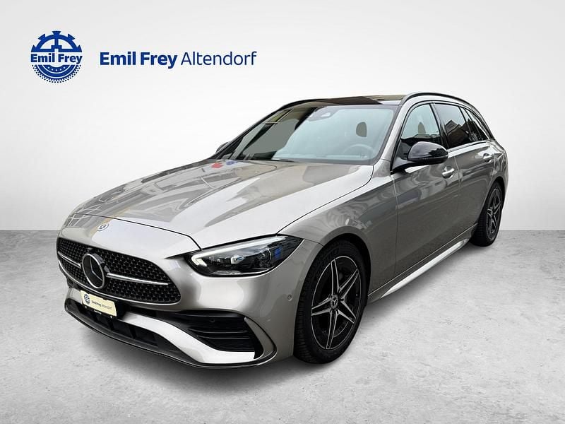 Gebraucht Mercedes C220 AMG line 223 PS (164 kW) 2022 Silber Kombi