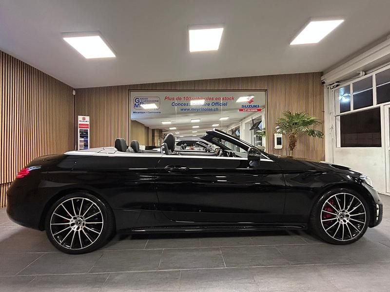 Schwarz Gebraucht 2020 Mercedes C200 AMG line Cabrio | CHF 34’900 (Fairer Preis) - Bild 1/4