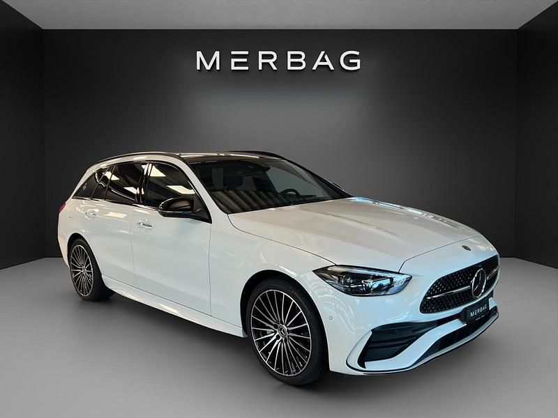 Weiss Neu 2025 Mercedes C300e AMG line Kombi | CHF 85’200 (Fairer Preis) - Bild 1/4
