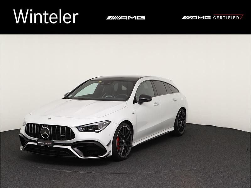 Gebraucht Mercedes CLA45 AMG Shooting Brake AMG 422 PS (310 kW) 2020 Weiss Kombi