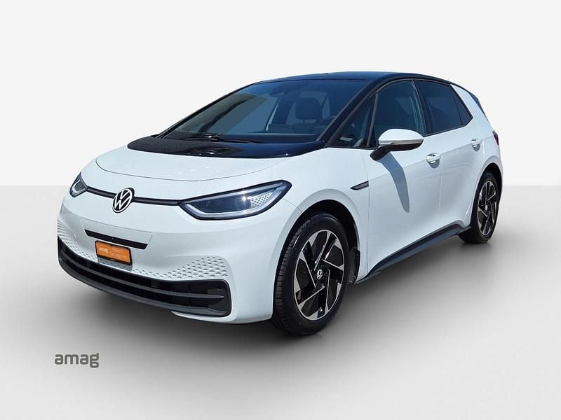 Gletscherweiss met.schwarz Gebraucht 2021 VW ID.3 Pure Kleinwagen | CHF 22’490 (Teuer) - Bild 1/4