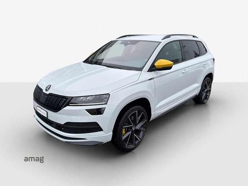 Moon weiss, metallic Gebraucht 2021 Skoda Karoq SportLine SUV | CHF 27’790 (Fairer Preis) - Bild 1/4