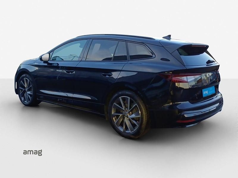 Gebraucht Skoda Enyaq iV SportLine 132 kW (180 PS) 2021 Magic schwarz, perleffekt SUV