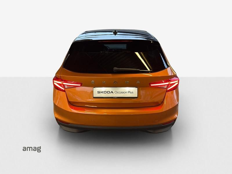 Gebraucht Skoda Fabia First Edition 110 PS (80 kW) 2022 Phoenix orange/schwarzes dach Kleinwagen