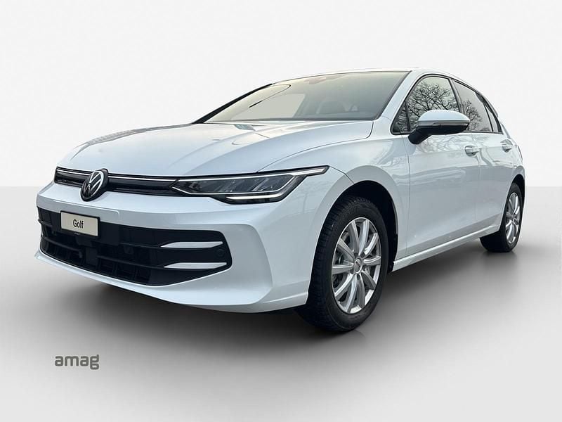 Pure white uni Gebraucht 2024 VW Golf VIII United Limousine | CHF 27’990 (Fairer Preis) - Bild 1/4