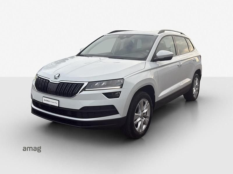 Moon weiss, metallic Gebraucht 2021 Skoda Karoq Ambition SUV | CHF 23’900 (Fairer Preis) - Bild 1/4