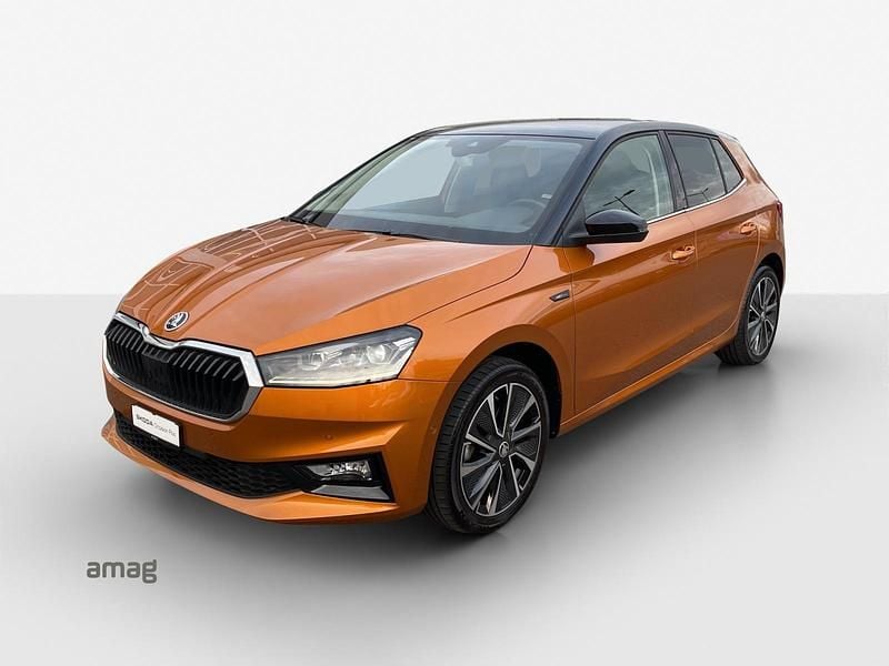 Phoenix orange/schwarzes dach Gebraucht 2022 Skoda Fabia First Edition Limousine | CHF 20’290 (Fairer Preis) - Bild 1/4