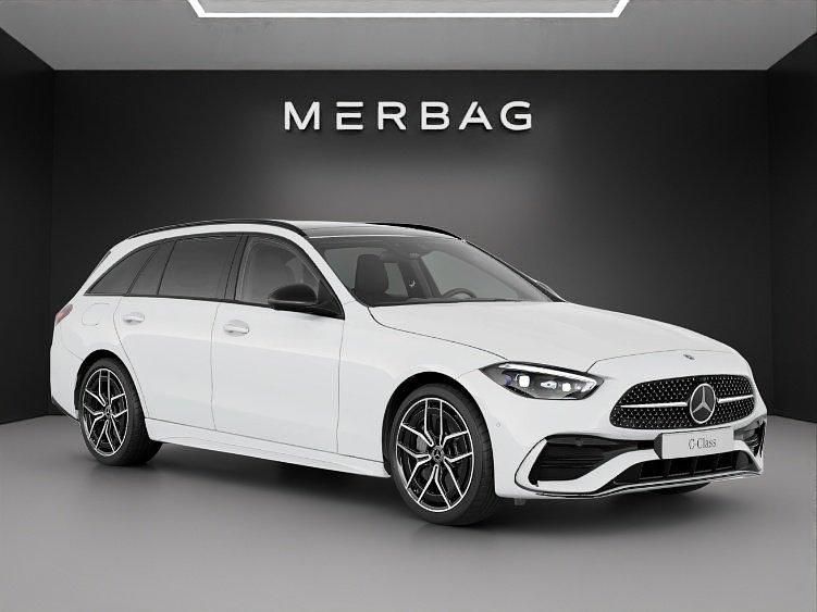 Neu Mercedes C300e 259 PS (190 kW) 2025 Weiss Kombi