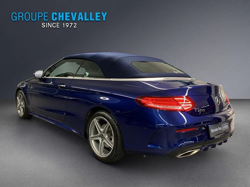 Gebraucht Mercedes C200 AMG line 184 PS (135 kW) 2017 Blau Cabrio