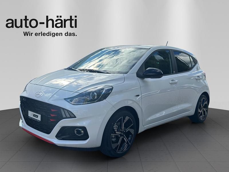 Weiss Gebraucht 2025 Hyundai i10 N Line Kleinwagen | CHF 22’800 (Teuer) - Bild 1/4