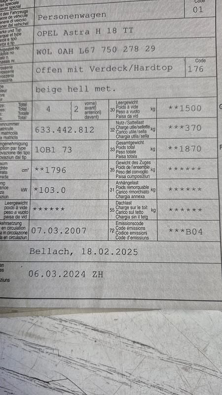 Gebraucht 2007 Opel Astra Enjoy | CHF 700 (Superpreis) - Bild 1/1