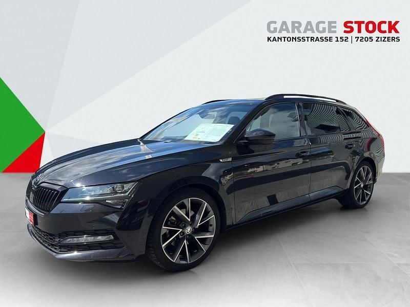 Schwarz Gebraucht 2019 Skoda Superb SportlinePlus Kombi | CHF 25’900 (Fairer Preis) - Bild 1/4