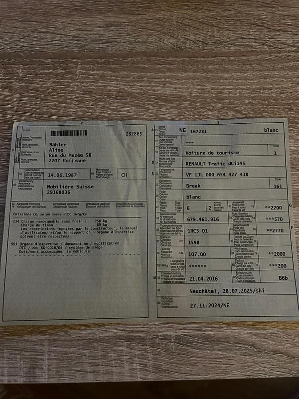 Gebraucht 2016 Renault Trafic Van / Kleinbus | CHF 12’500 - Bild 1/4