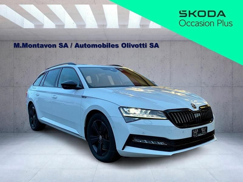 Gebraucht Skoda Superb SportlinePlus 272 PS (200 kW) 2020 Weiss Kombi
