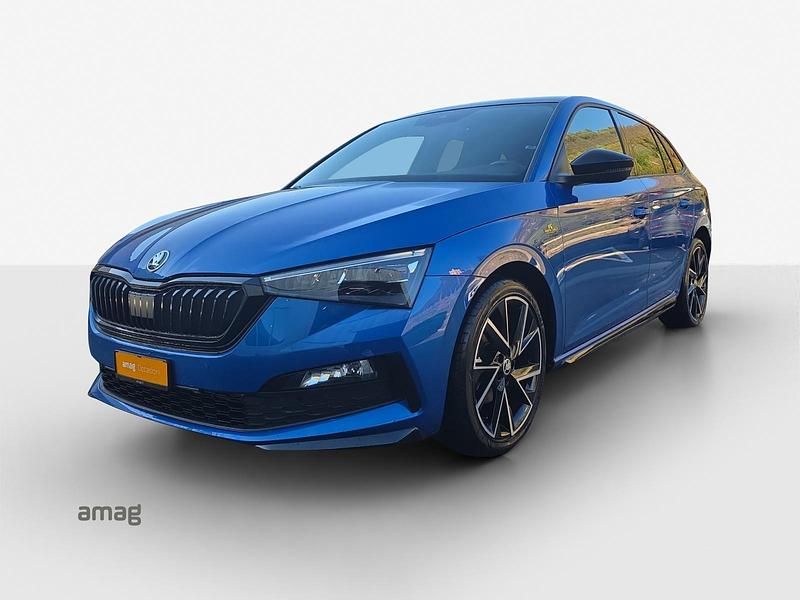 Race blau, metallic Gebraucht 2022 Skoda Scala Monte Carlo Kleinwagen | CHF 24’990 (Fairer Preis) - Bild 1/4