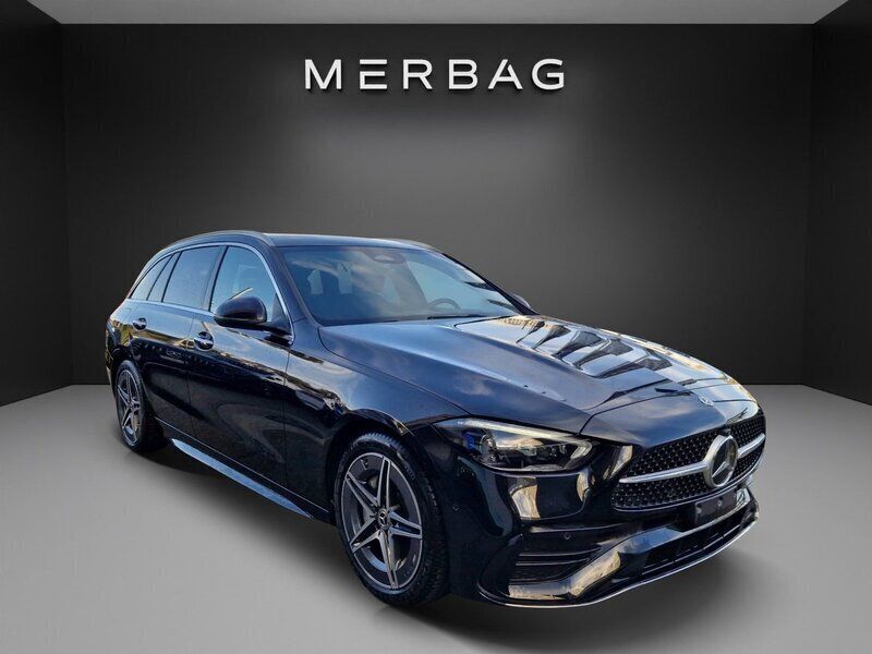 Schwarz Gebraucht 2023 Mercedes C220 AMG line Kombi | CHF 44’800 (Fairer Preis) - Bild 1/4