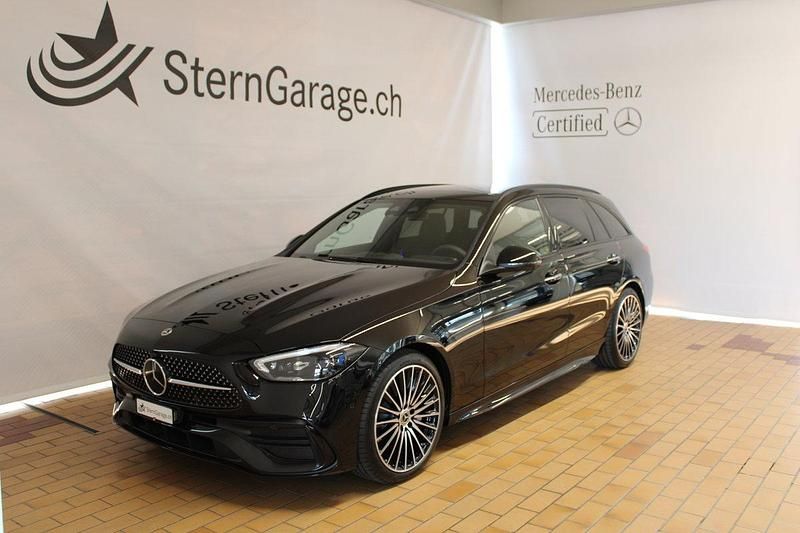 Gebraucht Mercedes C220 AMG line 200 PS (147 kW) 2024 Schwarz Kombi