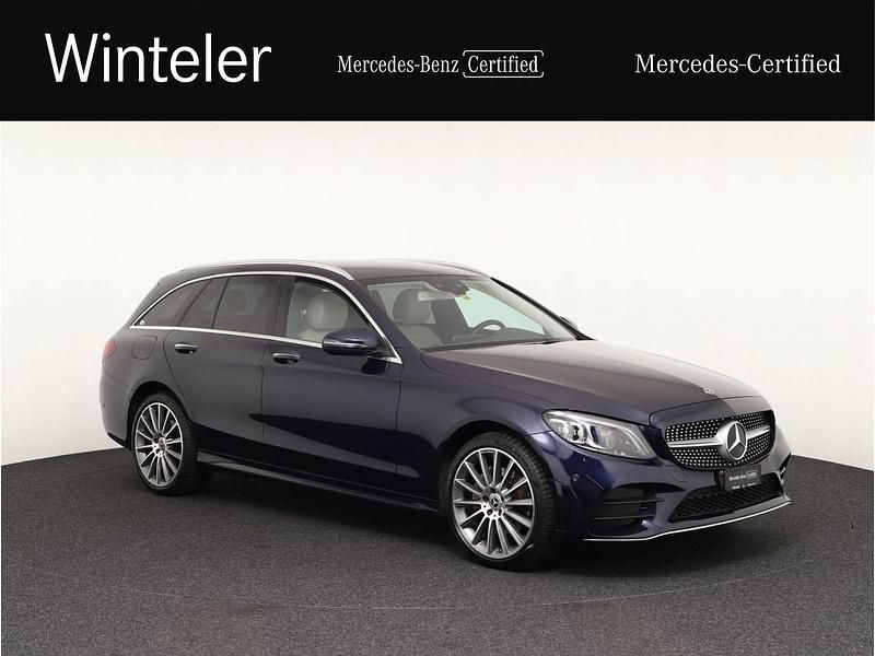 Gebraucht Mercedes C220 AMG line 194 PS (142 kW) 2019 Blau Limousine