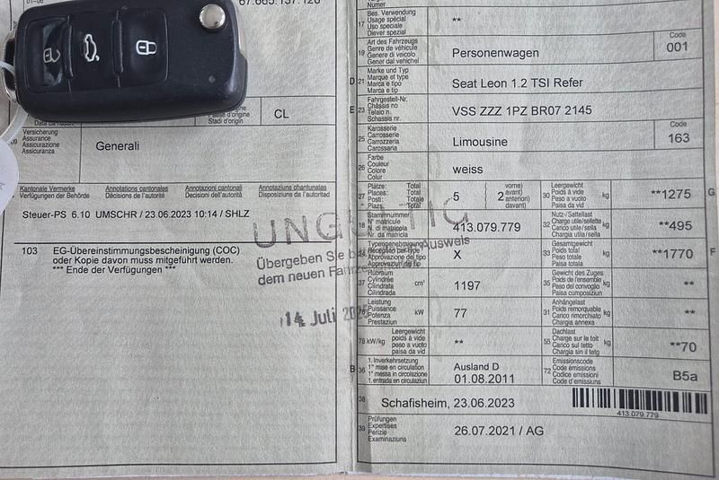 Gebraucht Seat Leon Reference 105 PS (77 kW) 2011 Kleinwagen