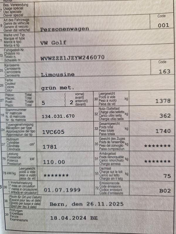 Gebraucht VW Golf III GTI 150 PS (110 kW) 1999