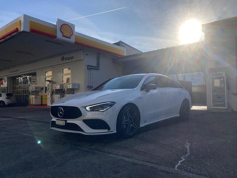 Gebraucht Mercedes CLA35 AMG Shooting Brake AMG 306 PS (225 kW) 2020 Weiss Kombi