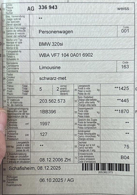 Gebraucht BMW 320 Shadowline 173 PS (127 kW) 2006 Limousine