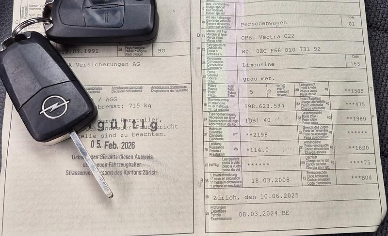 Gebraucht Opel Vectra 155 PS (114 kW) 2008