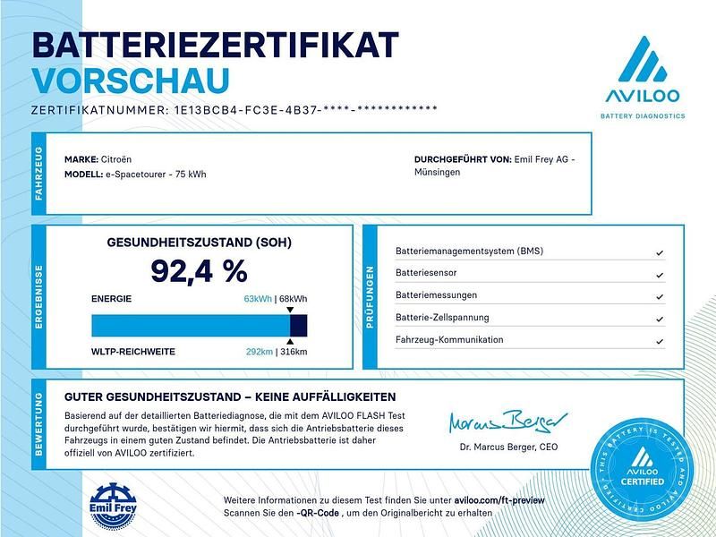 Gebraucht Citroën e-Spacetourer Business Class 100 kW (136 PS) 2021 Van