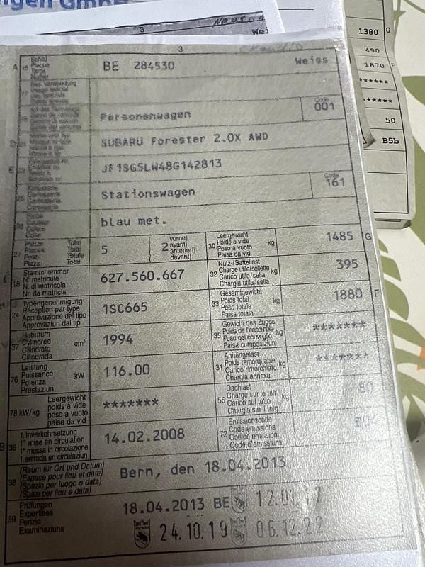 Gebraucht 2008 Subaru Forester Comfort SUV | CHF 6’880 (Etwas zu teuer) - Bild 1/2