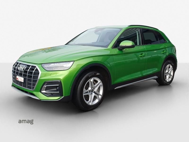 Gebraucht Audi Q5 Advanced 286 PS (210 kW) 2021 Sonderlackierung/javagruen met. (y6w) SUV
