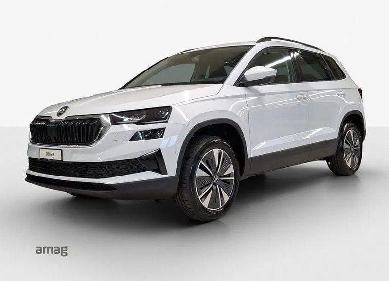 Neu Skoda Karoq Dynamic 150 PS (110 kW) 2025 Moon weiss, metallic SUV
