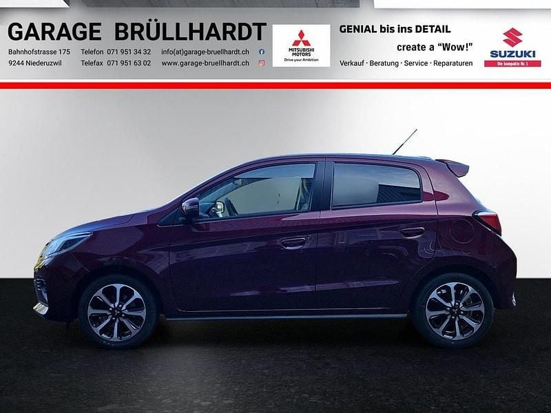 Gebraucht Mitsubishi Space Star Intense+ 71 PS (52 kW) 2023 Bordeaux Limousine