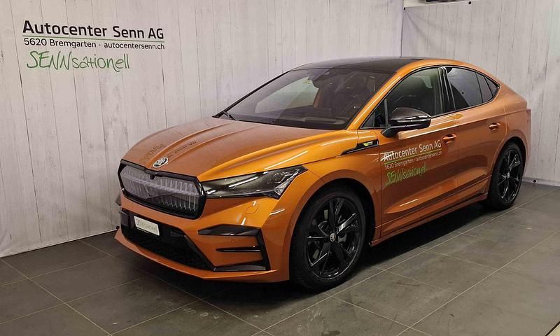 Orange Gebraucht 2023 Skoda Enyaq iV RS SUV | CHF 39’960 (Guter Preis) - Bild 1/4