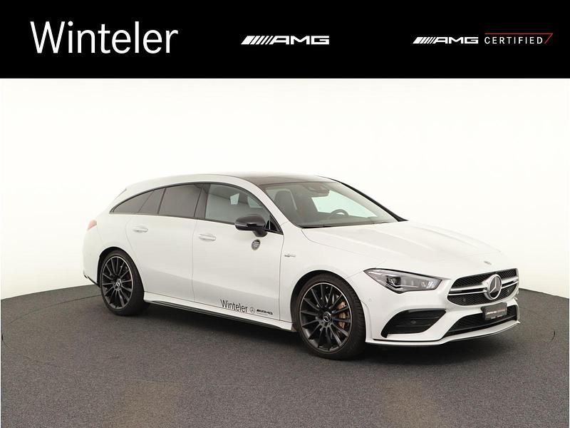 Gebraucht Mercedes CLA35 AMG Shooting Brake AMG 306 PS (225 kW) 2021 Weiss Kombi