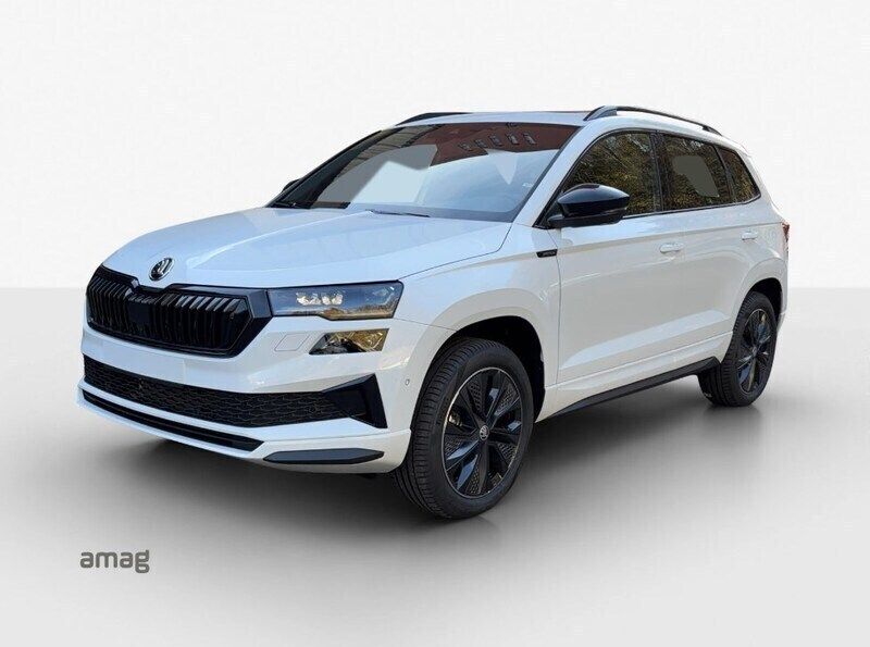 Moon weiss metallic Gebraucht 2024 Skoda Karoq SportLine SUV | CHF 46’790 (Teuer) - Bild 1/4