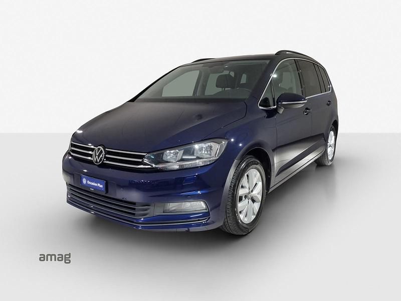 Atlantic blue metallic Gebraucht 2021 VW Touran Comfortline Van / Kleinbus | CHF 20’990 (Guter Preis) - Bild 1/4