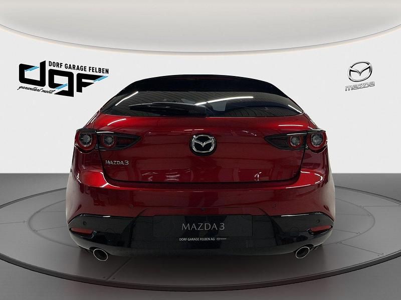 Neu Mazda 3 Exclusive-Line 186 PS (136 kW) 2025 Rot Kleinwagen