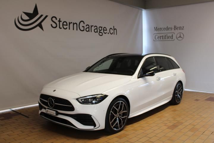 Weiss Gebraucht 2023 Mercedes C220 AMG line Kombi | CHF 51’800 (Teuer) - Bild 1/4