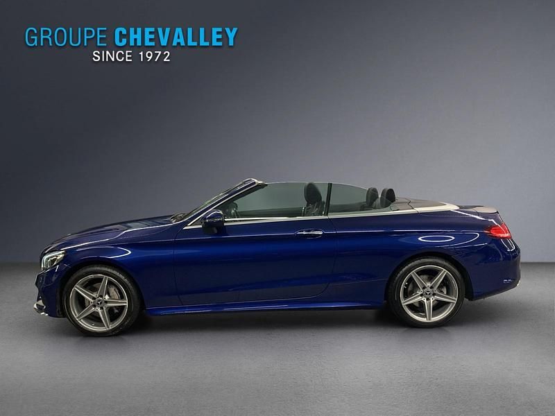 Gebraucht Mercedes C200 AMG line 184 PS (135 kW) 2017 Blau Cabrio